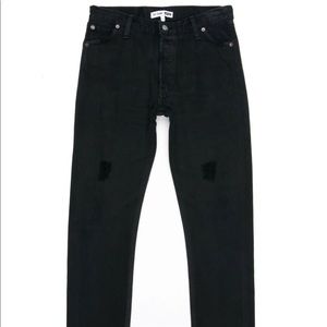 RE/DONE Black Straight Skinny No. 26SSB178803